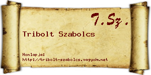 Tribolt Szabolcs névjegykártya